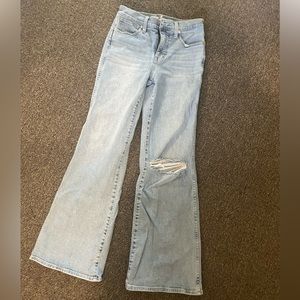 Madewell high rise flare jeans